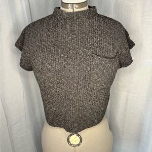 Free People Gray Women's Sweater Short Sleeve